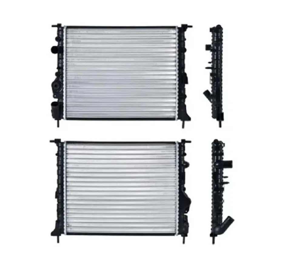 RADIADOR RENAULT CLIO/ KANGOO/ MEGANE 05-10 L4/16V 1.6 L S/AIRE STD 17X14 6/7X23MM ALUM MEC POLAR *A