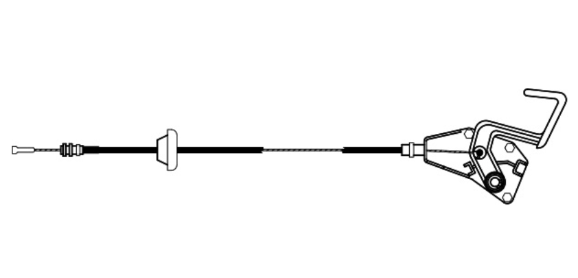 CHICOTE COFRE DODGE VOYAGER DE 1993 AL 2000 3.0/3.3L