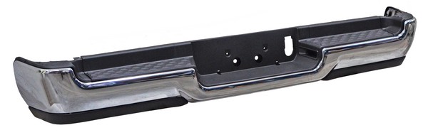 DEFENSA TRAS DODGE PU 19-20 CROM COMPLETA S/HOYO P/SENSOR  TW