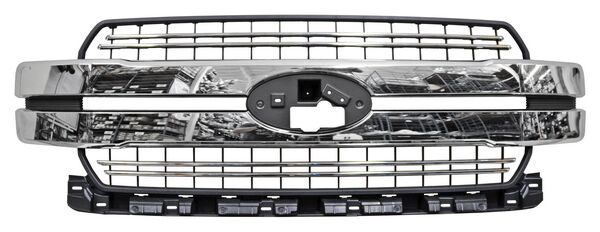 [PFPU18C-MOBI] PARRILLA FORD PU 18-20 NEG C/MOLD CROM  TW