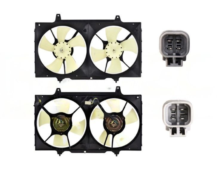 MOTOVENTILADOR NISSAN ALTIMA DE 1993 AL 1997 L4 2.4 LTS AUT/STD (1 ASPA) 4 Y 4 PINES TW *A