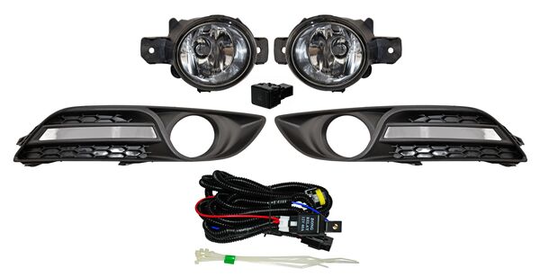 FARO AUX (NIEBLA) NISSAN SENTRA DE 2013 A 2016 C/PARRILLA JGO TYC TW