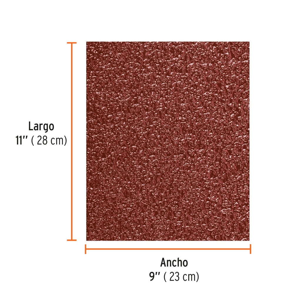 LIJA DE ESMERIL ROJA GRANO 36 TRUPER COD 11640 LIMER-36