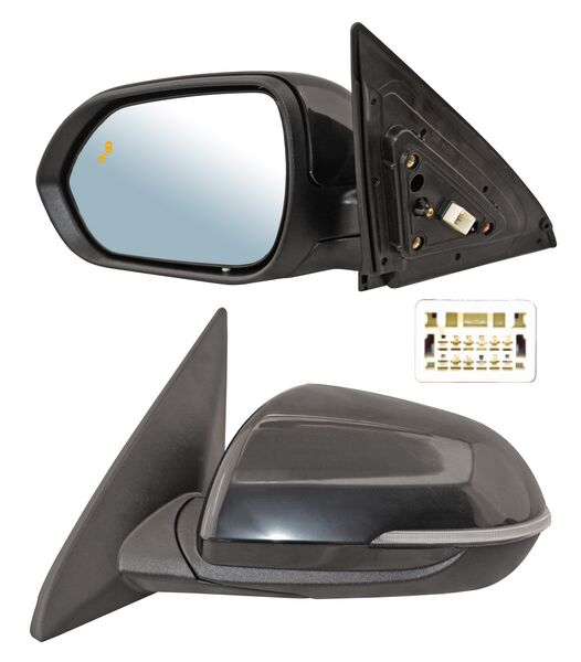 ESPEJO KIA SELTOS DE 2020 A 2022 ELECT P/PINT C/DIREC C/DESEMP C/SENSOR PUNTO CIEGO 8 PINES IZQ