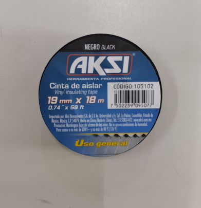 [M-33X] CINTA AISLAR 19MM X 18M, AKSI
