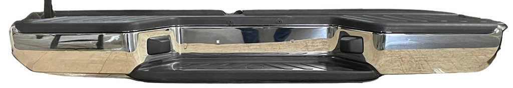 DEFENSA NISSAN PU D22/FRONTIER 2005 AL 2019 CROM C/HULES C/MOLD TRAS *R