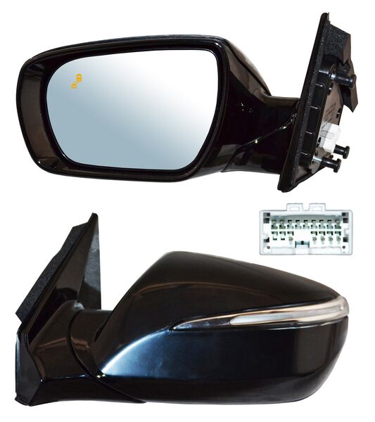 ESPEJO HYUNDAI SANTA FE 2017 AL 2018 ELECT P/PINT C/DIRECC C/SENS PUNTO CIEGO C/DESEMP C/MEM 12 PINES IZQ