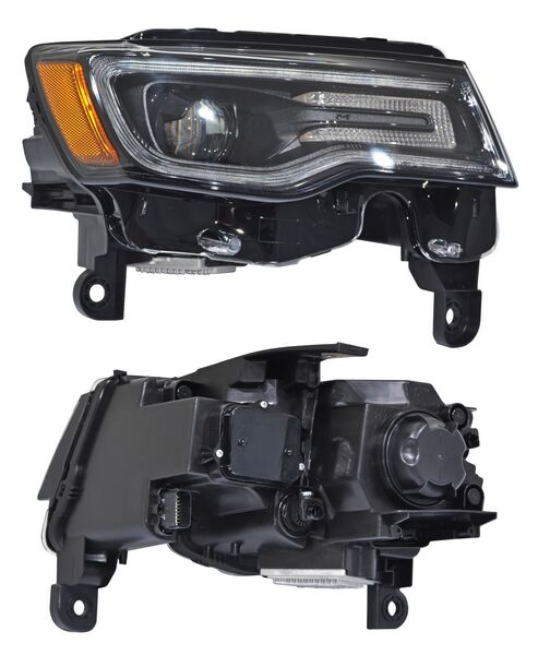 [FAJE-GC17-CNA1] FARO JEEP GRAND CHEROKEE 2017 AL 2021 F/NEGRO C/LUZ DIA LEDS DER CNA