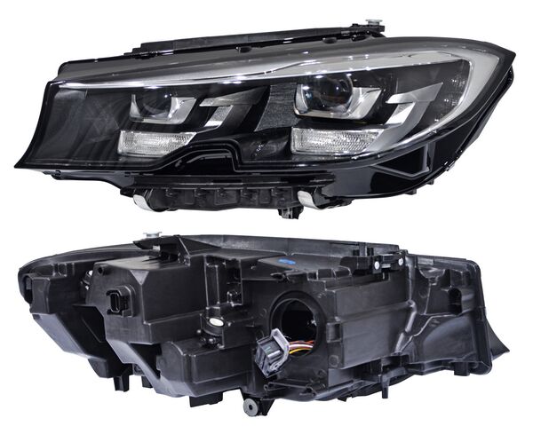 [20-H650-A6-2B] FARO BMW SERIE 3 19-22 LEDS C/MOTOR S/AFS FILO CROM  IZQ TYC