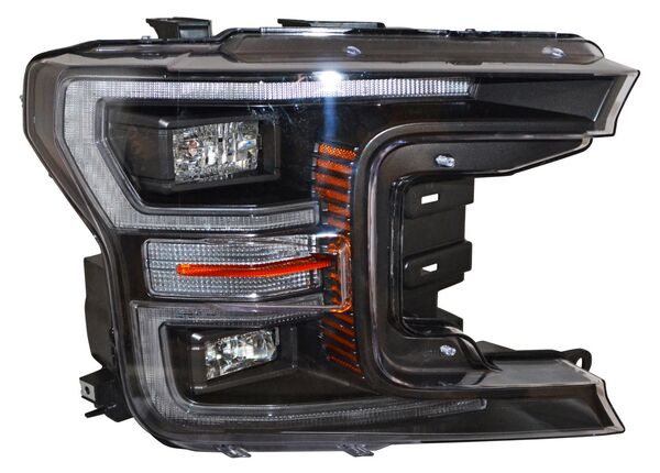 FARO FORD PU 2018 AL 2020 FONDO NEGRO LEDS IZQ TYC