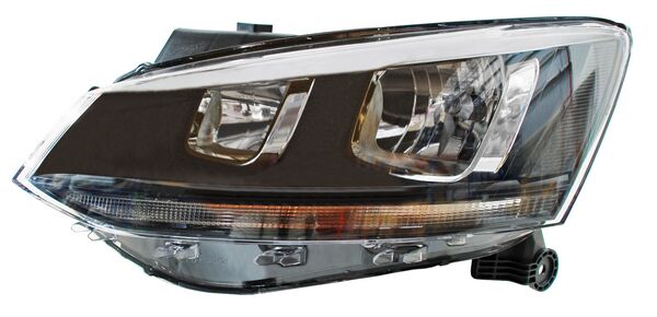 FARO VOLKSWAGEN CROSSFOX 2015 AL 2016 FONDO NEGRO IZQ TYC