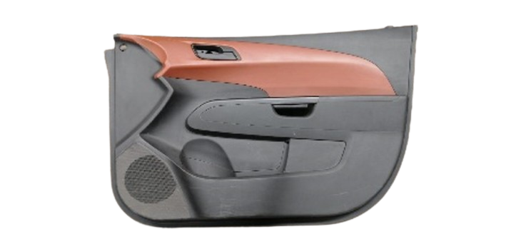 TAPA PUERTA CHEVROLET SONIC 2012 AL 2018 C/MANIJA INT C/CONTROL DE SEG ELECT DEL DER DESMONTADO ORIGINAL D-3