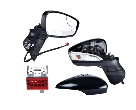 ESPEJO FORD FIESTA 2011 AL 2016 ELEC C/DESEMPANANTE C/DIRECCIONAL C/PUNTO CIEGO P/PINTAR 4 PTAS ST/SES/TITANIUM/SEL/SE/S DER *R
