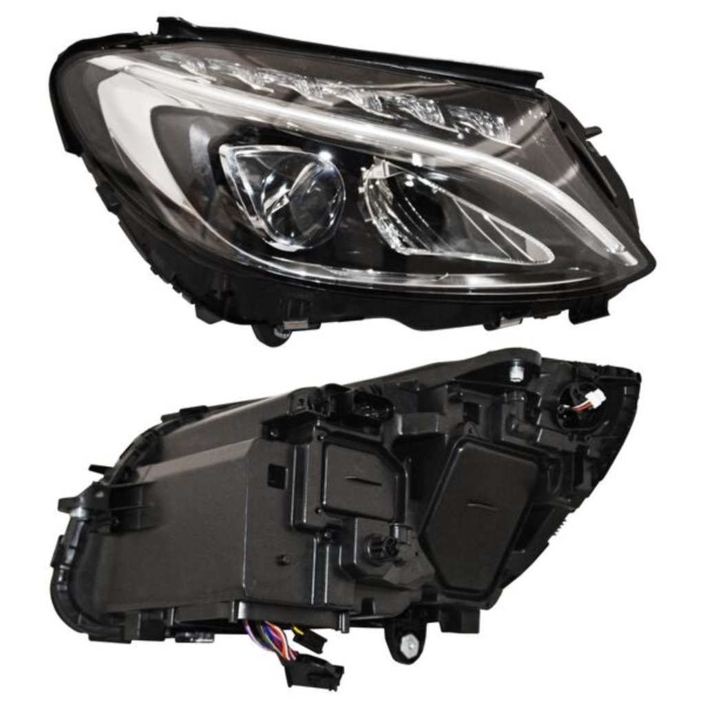 [20-G549-06-9B-ORUS] FARO MERCEDES BENZ CLASE C 2015 AL 2018 ELECT C/MOTOR LEDS DER DESMONTADO ORIGINAL