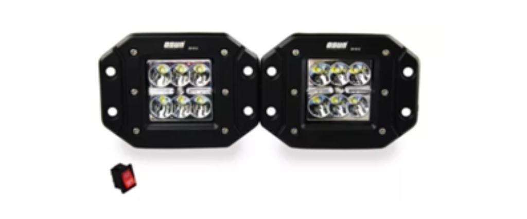 [BAUN-6L24W-90E] KIT BARRA LED UNIVERSAL 6 LED 24W 90X122X60 MM 18W/24W 3800 LUMENES EMPOTRABLE 2 PZAS OSUN