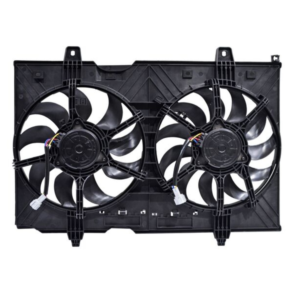 [MONI-XT08-4P] MOTOVENTILADOR NISSAN XTRAIL 2008 AL 2014 L4 2.5L DOBLE COPLETO 4 Y 4 PIN TW