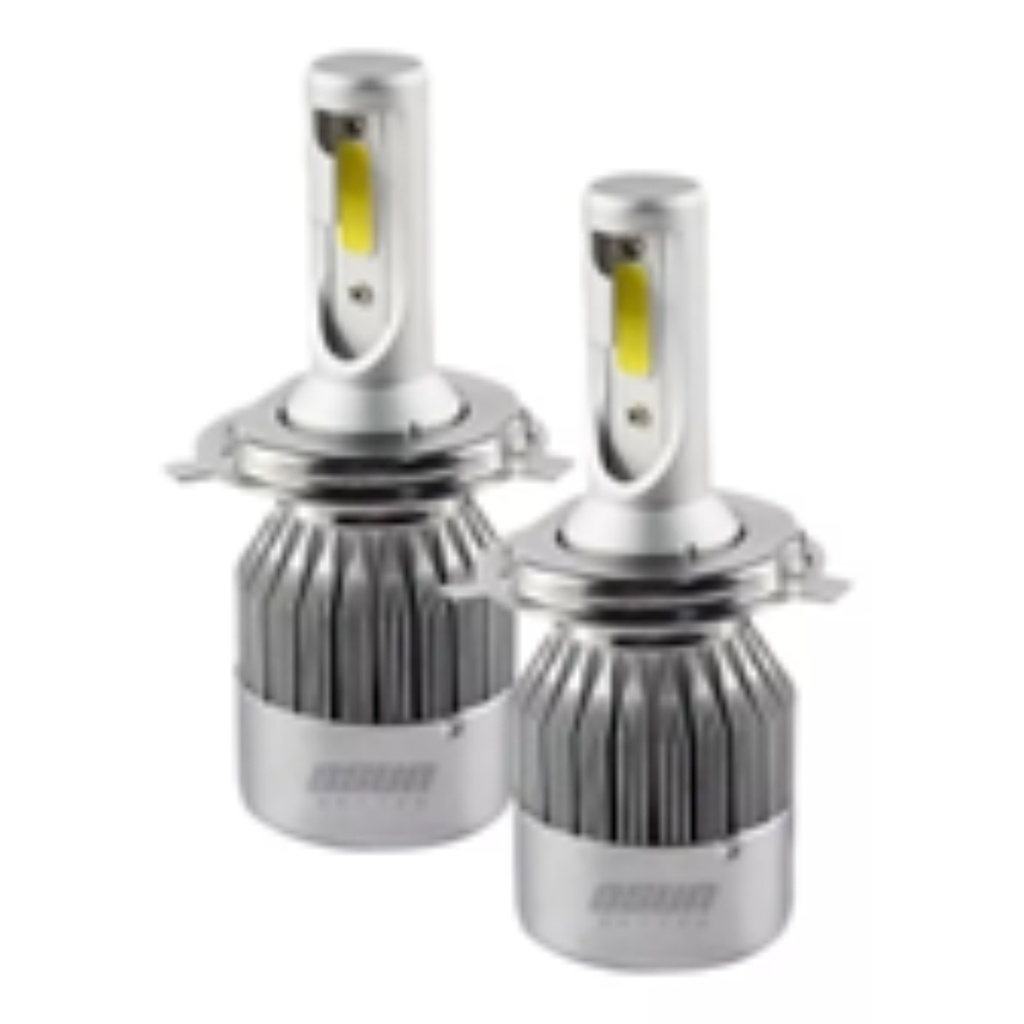 BULBO (FOCO) LED H4 2 CARAS BAJA/ALTA 30W/40W 3000 LUMENES 8-16V 2 PZAS OSUN C/VENTILADOR C/EMP MOJ