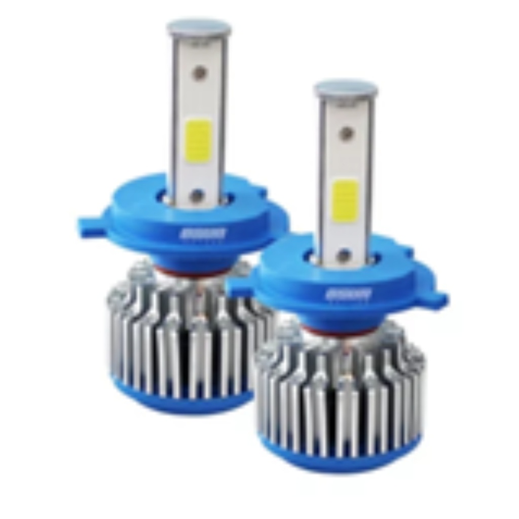 BULBO (FOCO) LED H4 2 CARAS LUZ BAJA/ALTA 35W/45W 5400 LUMENES 9-30 V 2 PZAS OSUN C/VENTILADOR C/EMP MOJ