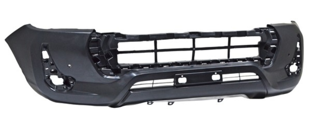 FASCIA (DEFENSA) TOYOTA HILUX DE 2021 AL 2025 C/PARRILLA INT C/HOYO P/SENS DEL