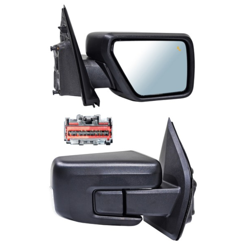 ESPEJO FORD PU/ F150 2021 AL 2024 ELECT TEXT C/DIRECC C/DESEMP C/LUZ INF C/SENS PUNTO CIEGO C/SENS TEMP 11 PINES DER