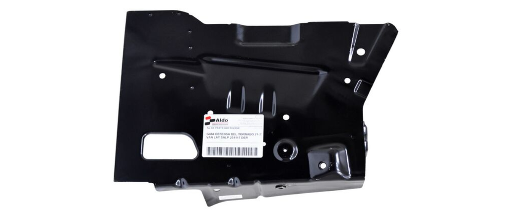 [GUCH-TO21-831] GUIA (FASCIA) DEFENSA CHEVROLET TORNADO VAN 2021 AL 2024 LAT SALP DEL DER