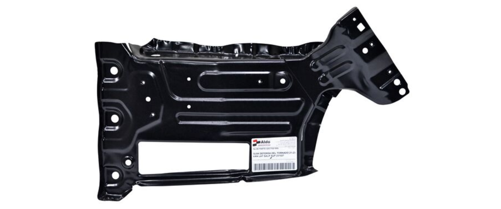 [GUCH-TO21-8632] GUIA (FASCIA) DEFENSA CHEVROLET TORNADO VAN 2021 AL 2024 LAT SALP SUP DEL IZQ