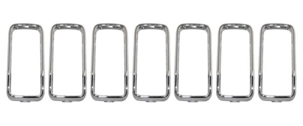 PARRILLA JEEP RENEGADE 2019 AL 2022 CROM BISELES 7 PZAS JGO