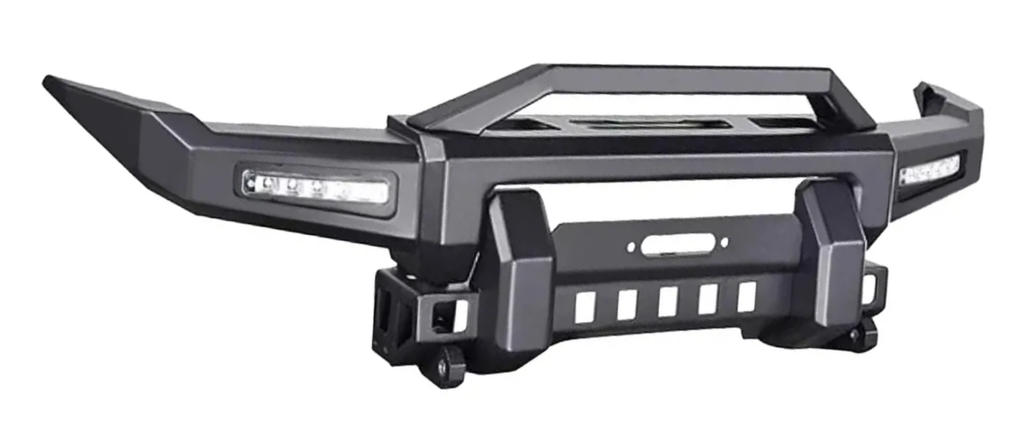 DEFENSA SUZUKI JIMNY 2019 AL 2024 P/WINCH C/CUARTOS LED NUEVO ORIGINAL