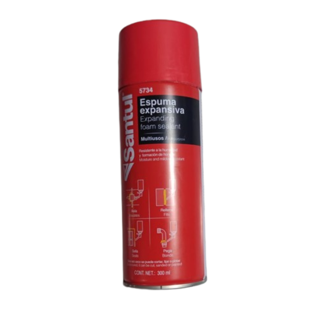 ESPUMA EXPANSIVA 300ML LATA SANTUL COD. 5734