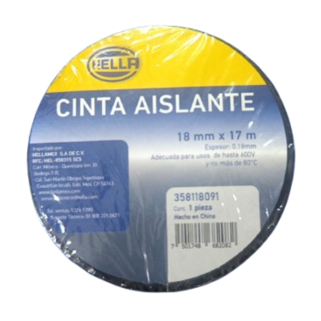[CIAS-HE17M] CINTA AISLAR 17M X 18MM HELLA