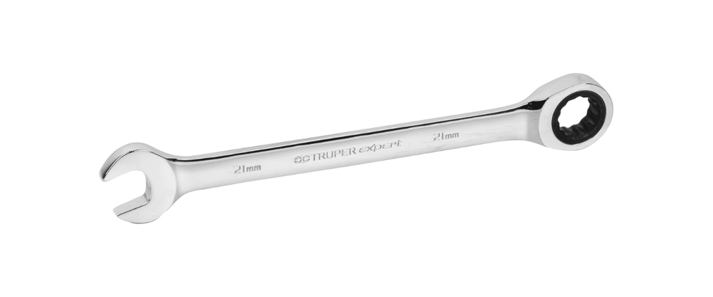 LLAVE COMBINADA C/MATRACA MILIMETRICA 21 MM TRUPER EXPERT COD. 13623