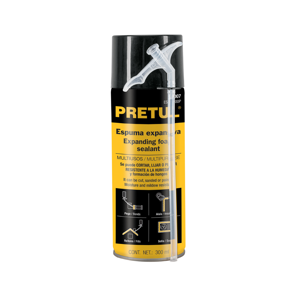 ESPUMA EXPANSIVA 300 ML PRETUL COD. 27007