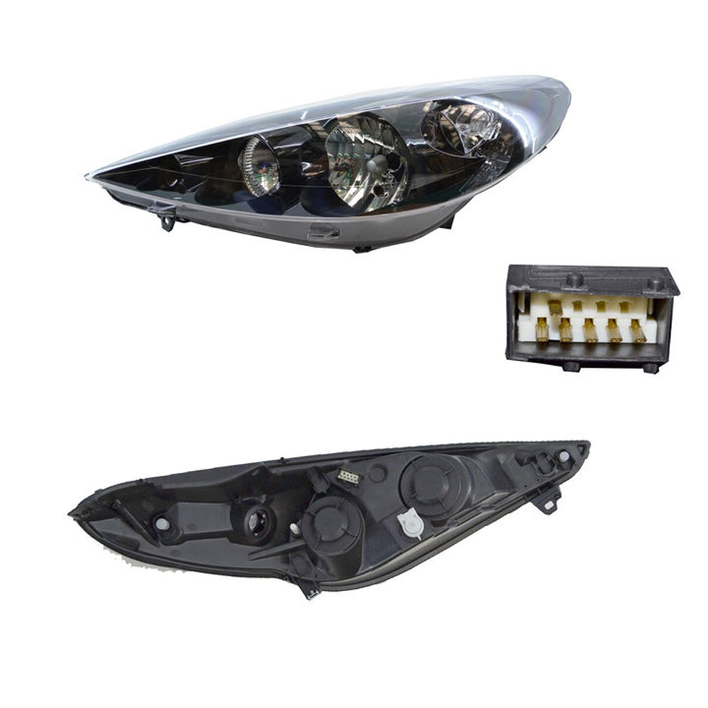 FARO PEUGEOT 207 2008 AL 2014 FONDO NEG IZQ CN *G