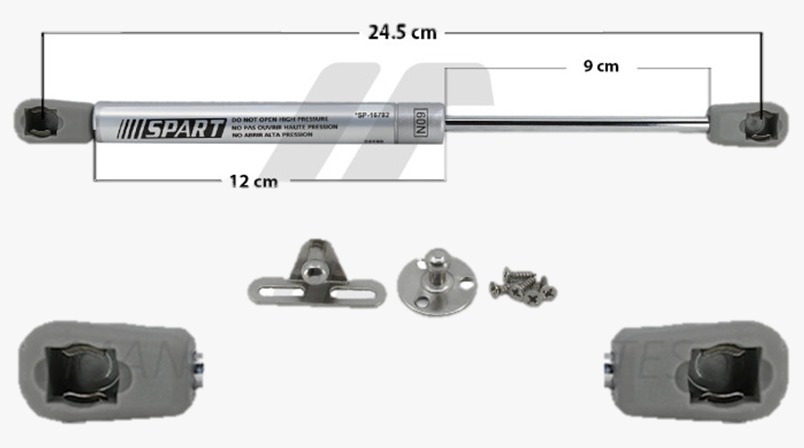 [51190MAN] AMORTIGUADOR UNIVERSAL UN VARIOS 50-25/ UN VARIOS 50-25/ UN VARIOS 50-25/ UN VARIOS 50-25/ 60N 24.5 12 9 61 13.71 6.22 60 13.49 6.12 SPART TUR DER/ IZQDELANTERA/TRASERA CAJA HERRAMIENTAS