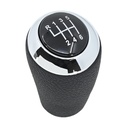 PERILLA (POMO) PALANCA VELOCIDADES MAZDA 3 06-13/ MAZDA 5 05-13/ MAZDA 6 07-12/ MAZDA CX-7 2006/ MAZDA MX-5 05-14/ PALANCA NEGRA/CROMO 6 PIEL SINTETICA TIPO ORIGINAL CHN