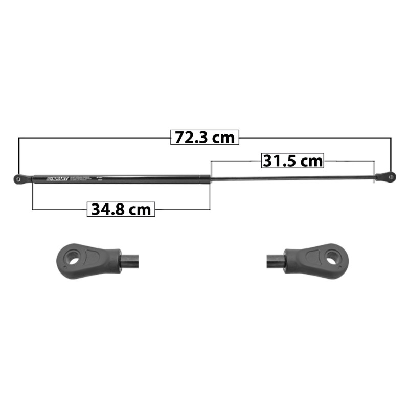 [50935MAN] AMORTIGUADOR COFRE AUDI A4 96-02 72.5 34.8 31.5 ENTRADA TIPO 0 ENTRADA 2 TIPO 0 340 76.43 34.67 280 62.95 28.55 SPART SP-5261 TUR