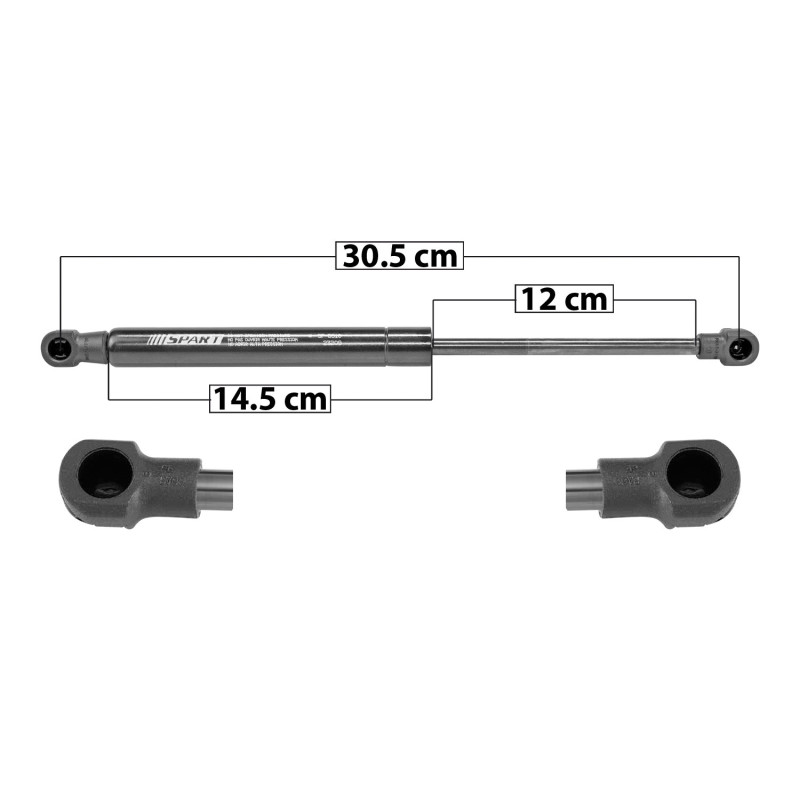 [51184MAN] AMORTIGUADOR COFRE AUDI Q5 08-17 30.5 14.5 12 410 92.17 41.81 350 78.68 35.69 SPART TUR DER/ IZQDELANTERA