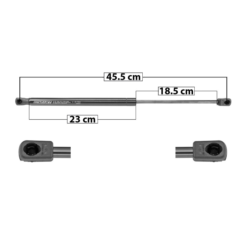 [51187MAN] AMORTIGUADOR COFRE AUDI Q5 18-22 45.5 23 18.5 270 60.70 27.53 210 47.21 21.41 SPART TUR DER/ IZQDELANTERA