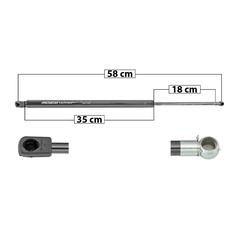 AMORTIGUADOR 5TA PUERTA AUDI A1 SPORTBACK 10-18 54 28 22 ENTRADA TIPO 9 ENTRADA 2 TIPO 9 510 114.65 52 570 128.41 58.25 7008 TUR DER/ IZQ