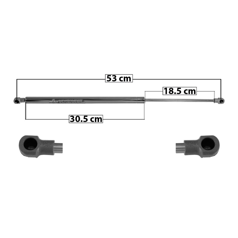 AMORTIGUADOR 5TA PUERTA BMW X5 00-06 53 30.5 18.5 ENTRADA TIPO 1 ENTRADA 2 TIPO 1 500 112.4 50.98 560 125.89 57.1 7071 TUR DER/ IZQ