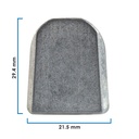 BASE MONTAJE P/ESPEJO RETROVISOR CHEVROLET VARIOS 5 PIEZAS ACERO ACERO 29.4 15/32 21.5 27/32 4.6 3/16 