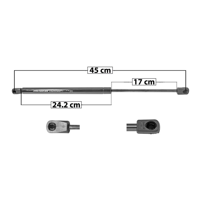 AMORTIGUADOR 5TA PUERTA CHEVROLET MALIBU MAXX 04-07 45 24.2 17 ENTRADA TIPO 18 ENTRADA 2 TIPO 17 450 101.16 45.89 510 114.65 52 SPART SP-8127 TUR DER/ IZQ