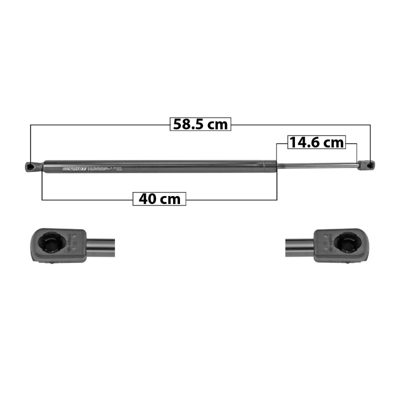 AMORTIGUADOR 5TA PUERTA CHEVROLET EQUINOX 18-21 58.5 40 14.6 ENTRADA TIPO 9 ENTRADA 2 TIPO 9 790 177.6 80.56 850 191.09 86.68 SPART 6272 TUR DER/ IZQ