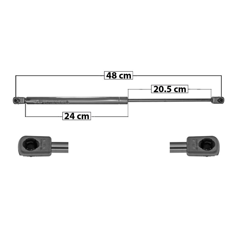 [60123MAN] AMORTIGUADOR COFRE DODGE RAM 1500/2500/3500 02-08 48 24 20.5 ENTRADA TIPO 9 ENTRADA 2 TIPO 9 505 113.53 51.5 445 100.04 45.38 TUR