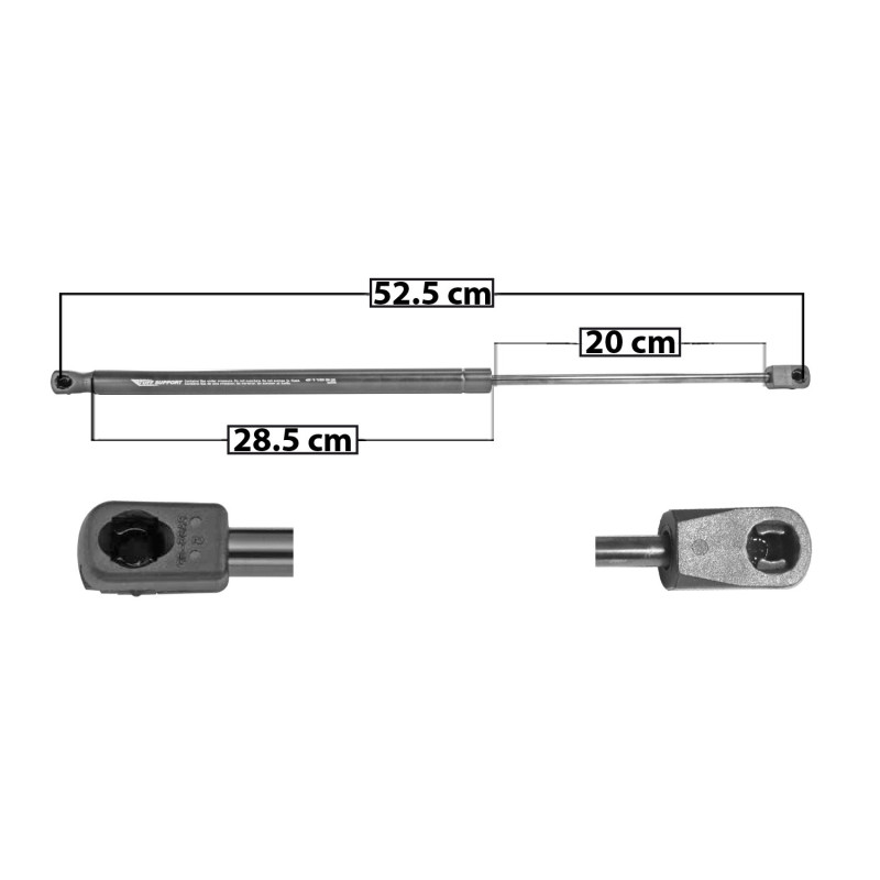 [51085MAN] AMORTIGUADOR COFRE FORD RANGER 17-22 52.5 28.5 20 ENTRADA TIPO 9 ENTRADA 2 TIPO 9 160 67.44 30.59 100 22.48 10.2 SPART 6588 TUR KB3Z16C826A/KB3Z16C826B DER/ IZQ