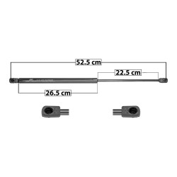 [60324MAN] AMORTIGUADOR 5TA PUERTA FORD ECOSPORT 04-12 52.5 26.5 22.5 ENTRADA TIPO 9 ENTRADA 2 TIPO 9 370 18.7 8.48 430 21.73 9.86 7142 TUR