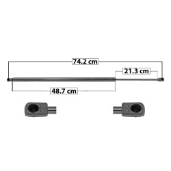 [50949MAN] AMORTIGUADOR 5TA PUERTA JEEP GRAND CHEROKEE 11-13 74.2 48.7 21.3 ENTRADA TIPO 9 ENTRADA 2 TIPO 9 830 186.59 84.64 890 200.08 90.75 SPART SP-5208 TUR DER/ IZQ