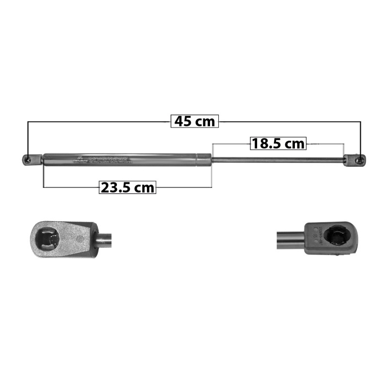 [60172MAN] AMORTIGUADOR VIDRIO TRAS JEEP LIBERTY 02-07 45 23.5 18.5 ENTRADA TIPO 1 ENTRADA 2 TIPO 1 185 41.59 18.86 125 28.1 12.75 8107 TUR