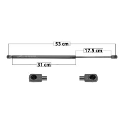 AMORTIGUADOR 5TA PUERTA JEEP COMPASS 07-17 P/5TA PUERTA S/BOCINAS 53 31 175 ENTRADA TIPO 9 ENTRADA 2 TIPO 9 555 127.77 57.96 615 138.25 62.71 SP-7110 TUR DER/ IZQ
