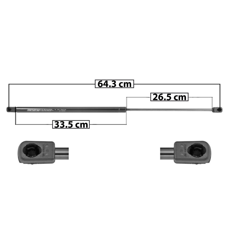 [50952MAN] AMORTIGUADOR 5TA PUERTA MERCEDES ML 320 98-04 64.5 33.5 26.5 ENTRADA TIPO 9 ENTRADA 2 TIPO 9 480 107.91 48.95 540 121.4 55.07 SPART SP-5679 TUR DER/ IZQ